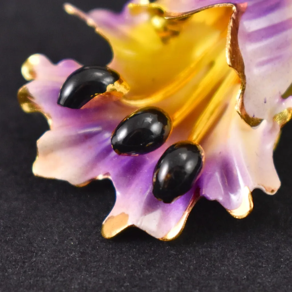 Purple Flower Enamel Set