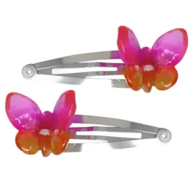 Rainbow Butterfly Charm Hairclip