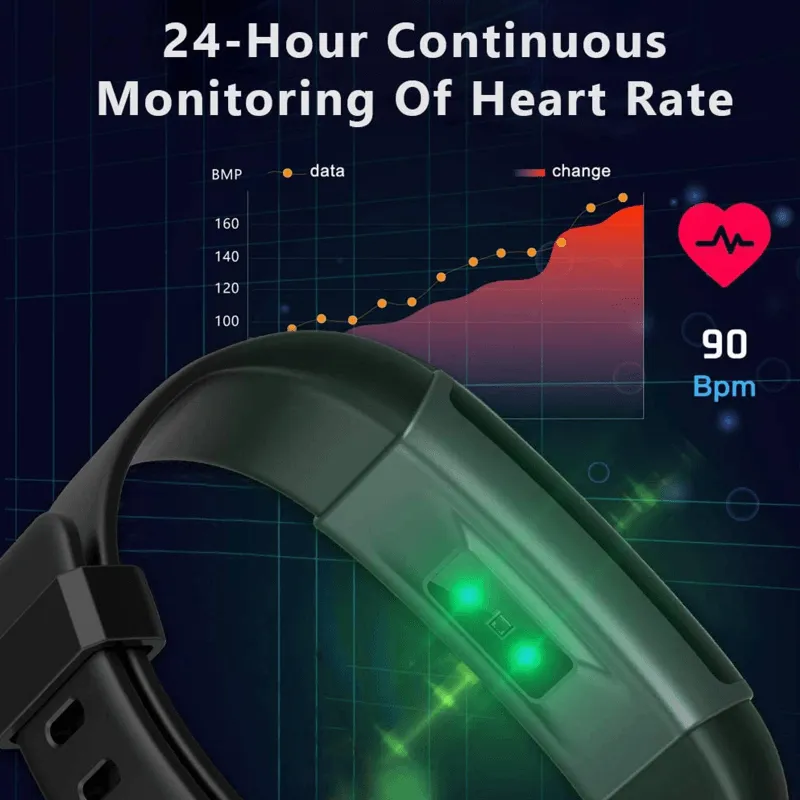 Smart sport bracelet with blood pressure