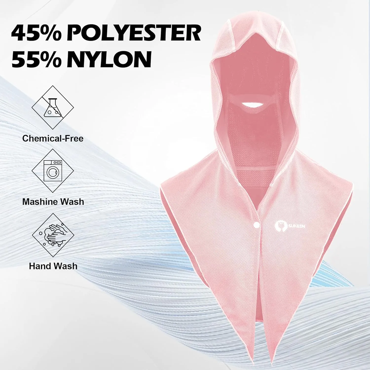 Sukeen Cooling Hoodie Towel, Instant Cooling Towels for Neck and Face, Quick Drying Cooling Towels for Hot Weather Workout