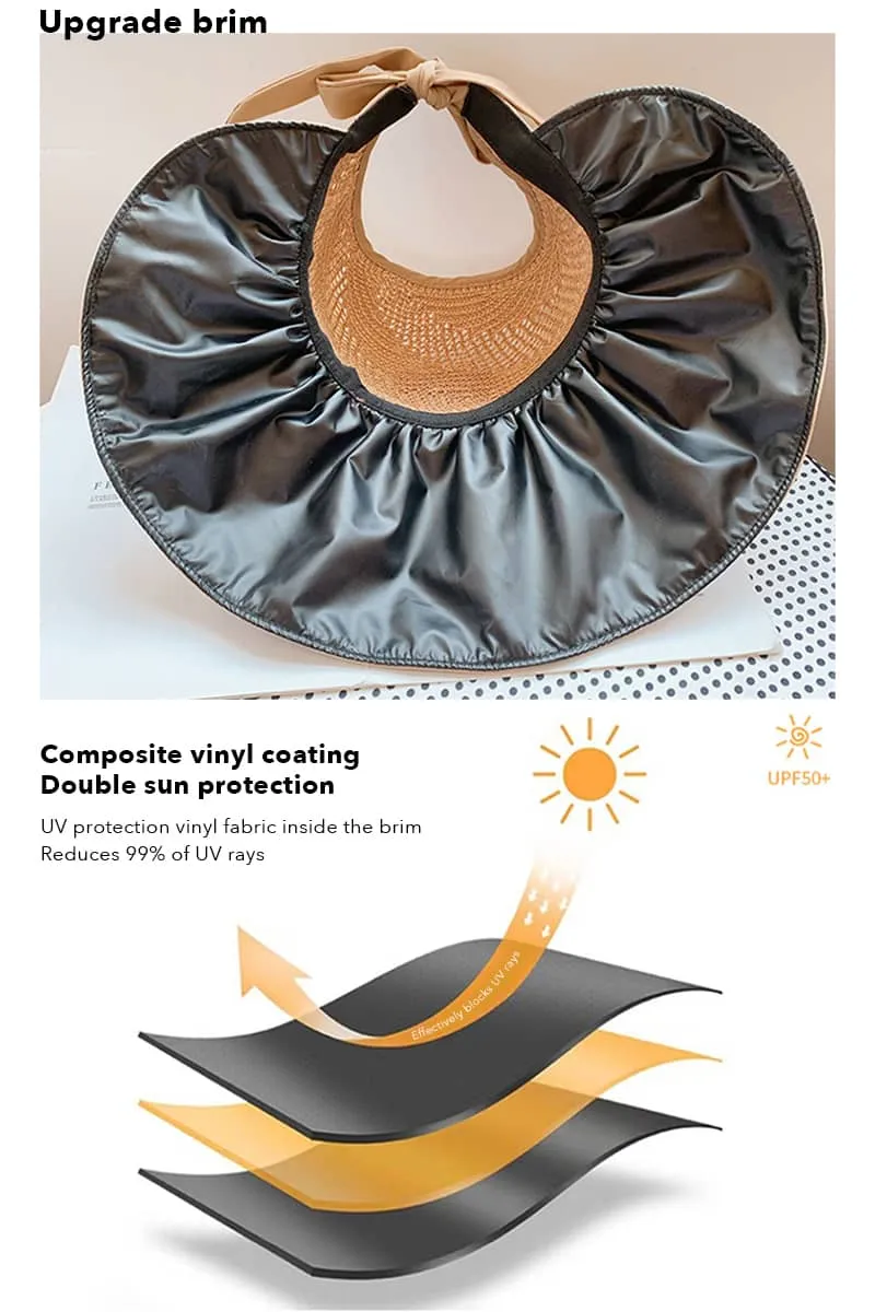 Sun protection vinyl visor hat