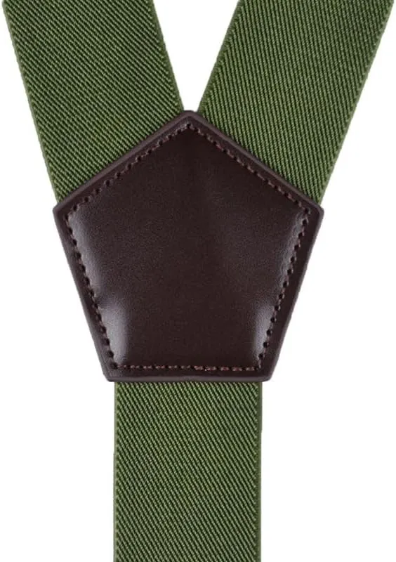 Suspenders for Men with Snap Hooks Heavy Duty Adjustable 1.4 inches Wide