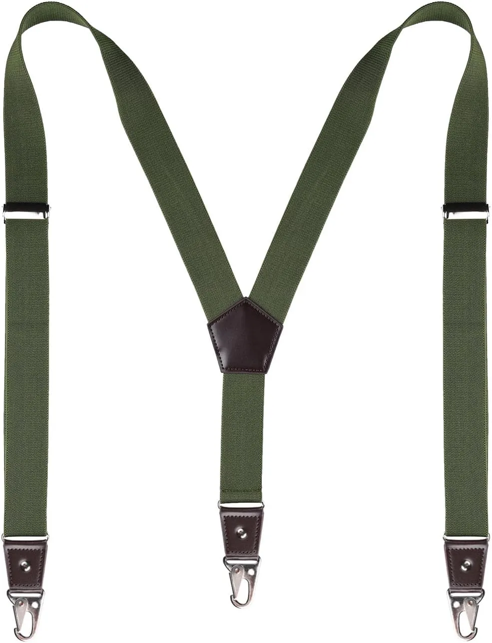 Suspenders for Men with Snap Hooks Heavy Duty Adjustable 1.4 inches Wide