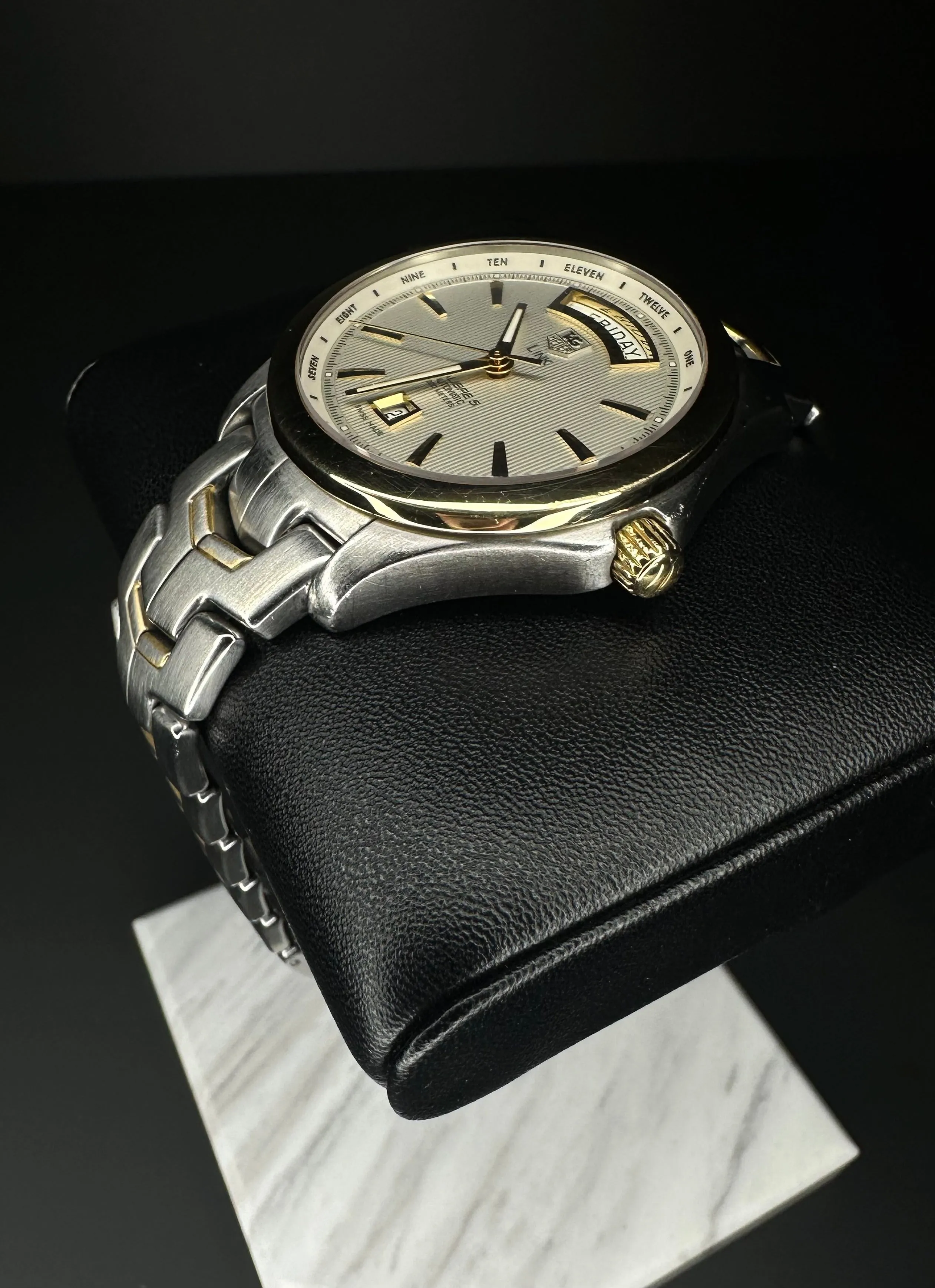 Tag Heuer Link WJF2050 Gold & Steel Bracelet Silver Dial Automatic Watch - 2018