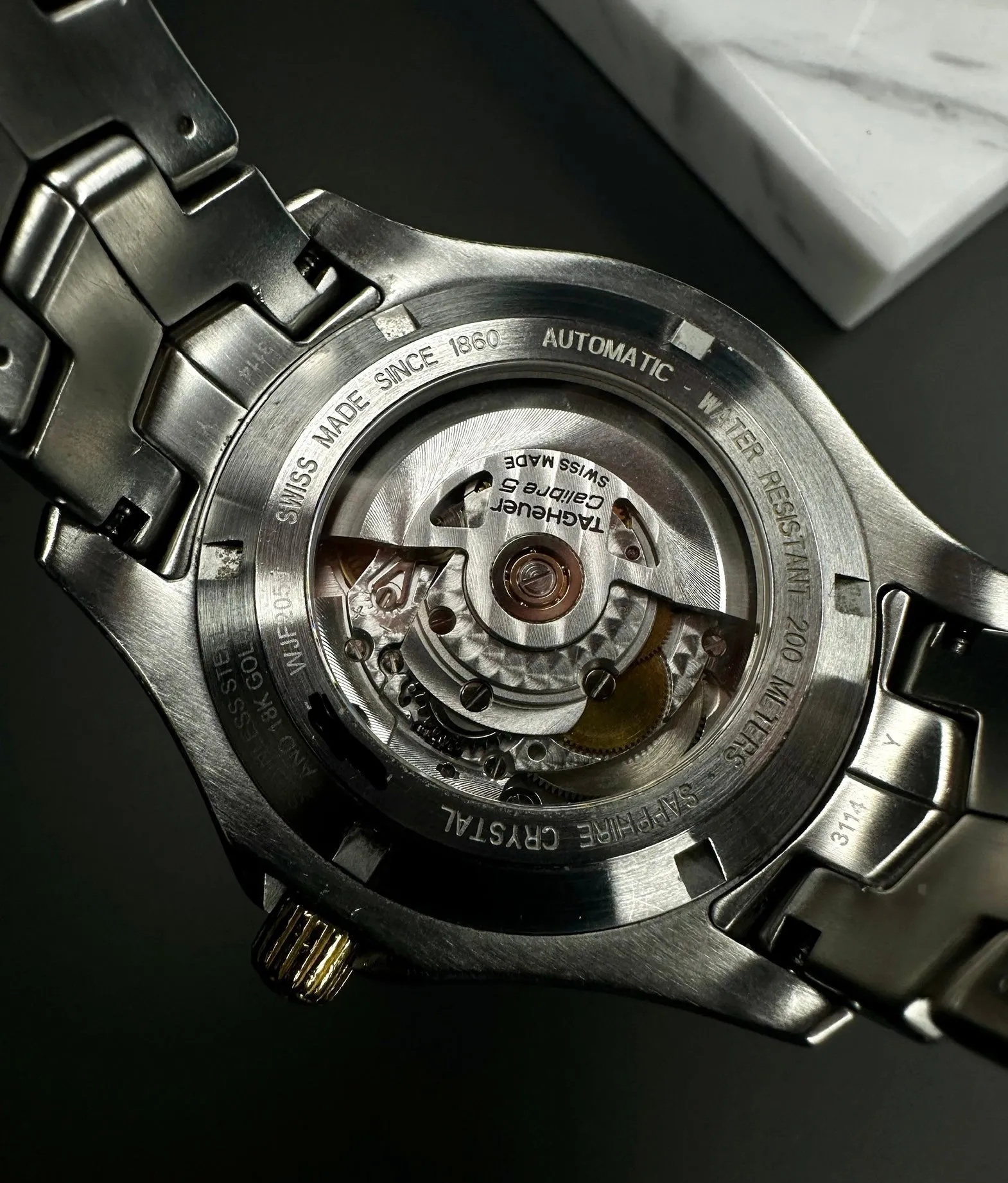 Tag Heuer Link WJF2050 Gold & Steel Bracelet Silver Dial Automatic Watch - 2018