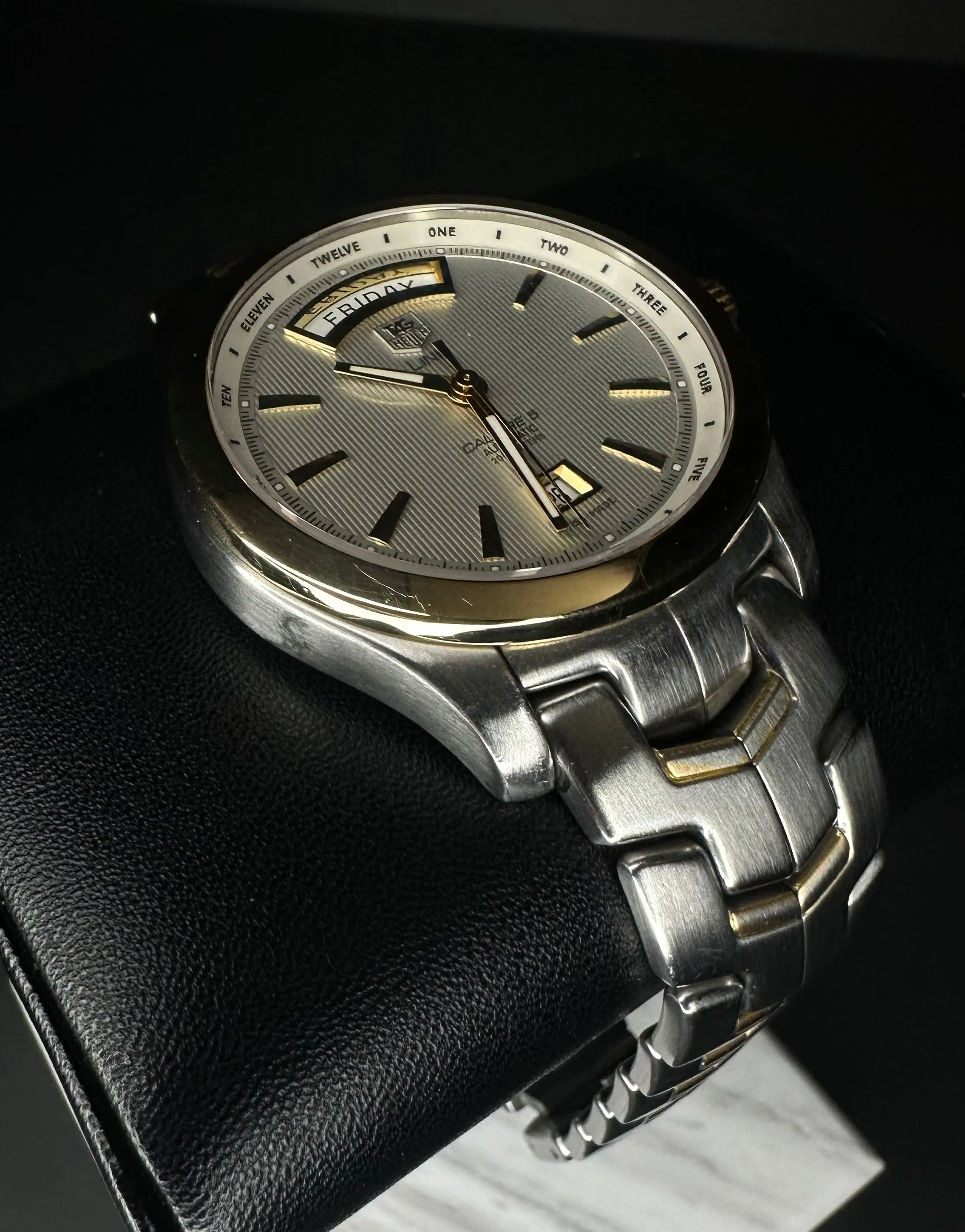 Tag Heuer Link WJF2050 Gold & Steel Bracelet Silver Dial Automatic Watch - 2018