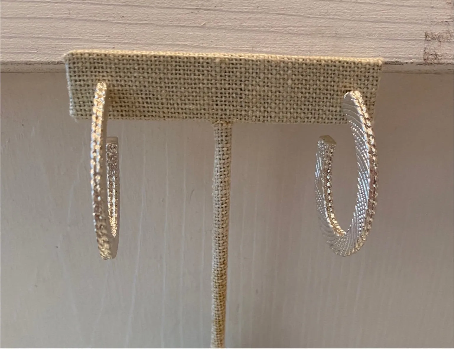Textured Hoop Earrings