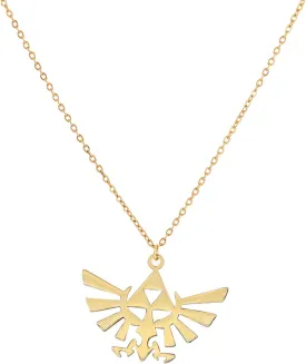 The Legend of Zeldas Pendant Necklace for Men Women Stainless Steel Triforce Triangle Amulet Choker Necklace