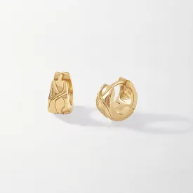 Victoria Textured Huggies - Gold