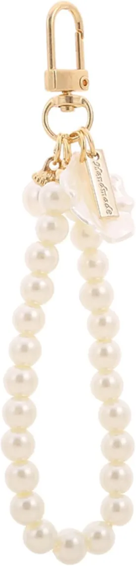 Women's Imitation Pearl Chain Key Chain Backpack Key Pendant Accessories Key Ring Charm Gifts